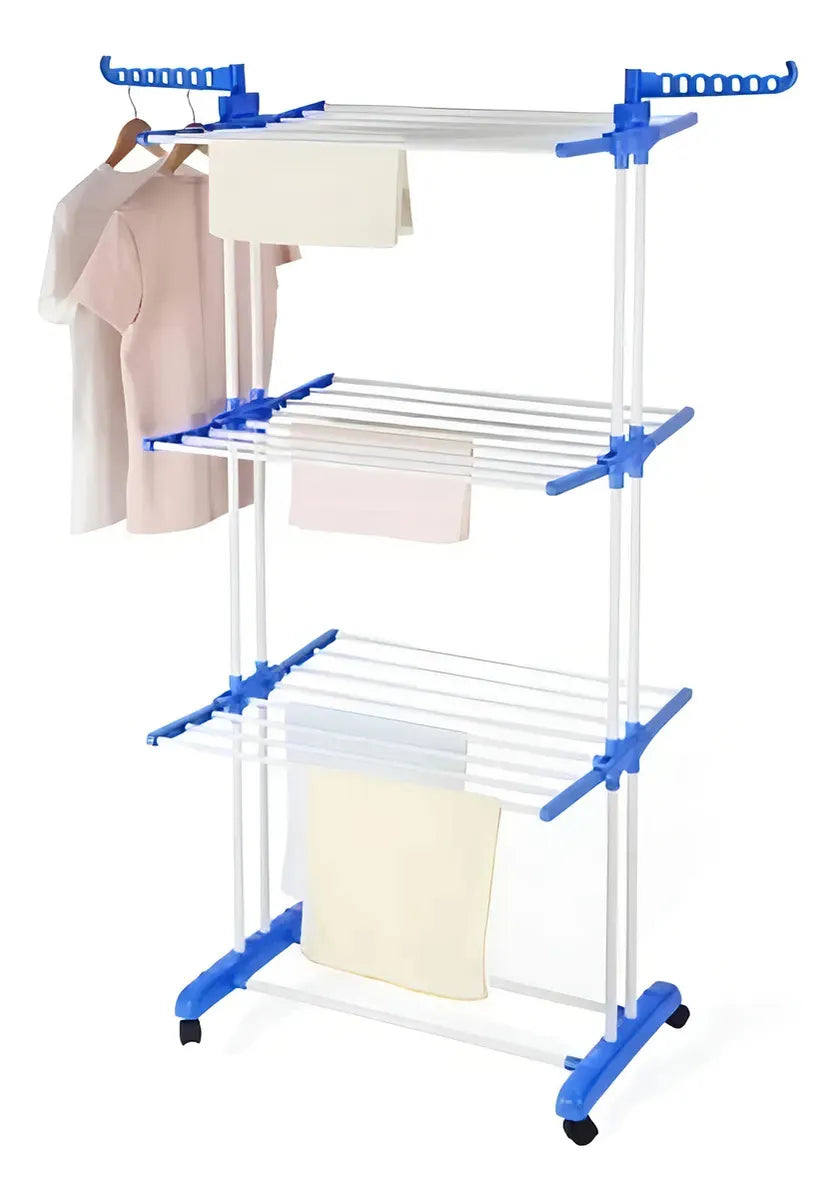 Tendedero Plegable 3 Niveles De Acero Inoxidable