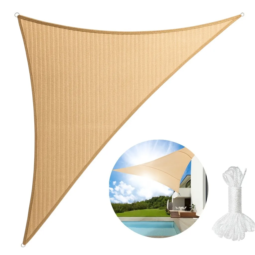 Toldo Vela Triangular Eoland Protector Uv para Jardin