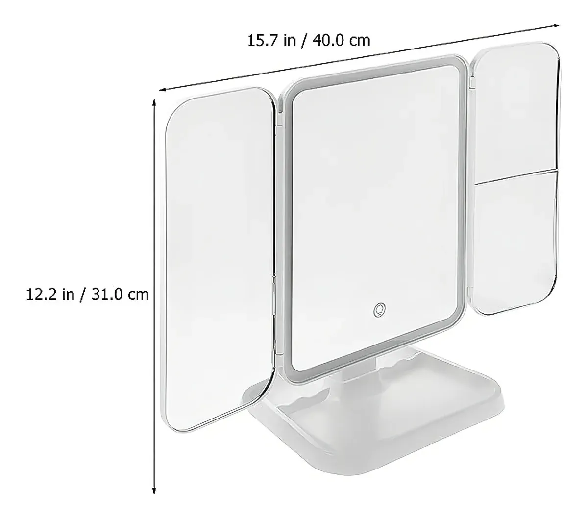Espejo Tocador Plegable Led