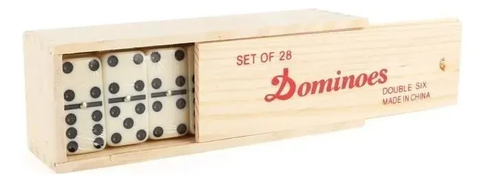Dominó Clásico 28 Fichas 9mm Caja Madera