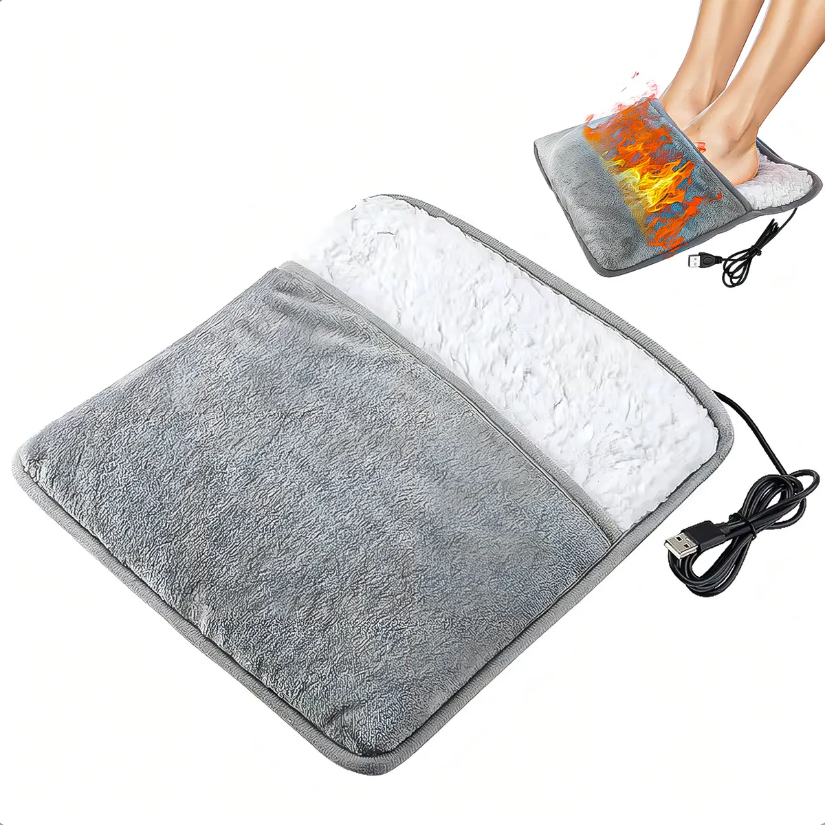 Calentador De Pies Eléctrico Almohadilla