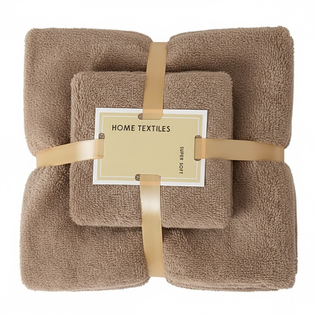 Toalla De Baño De Algodón Puro 2 En 1 + Toalla Facial