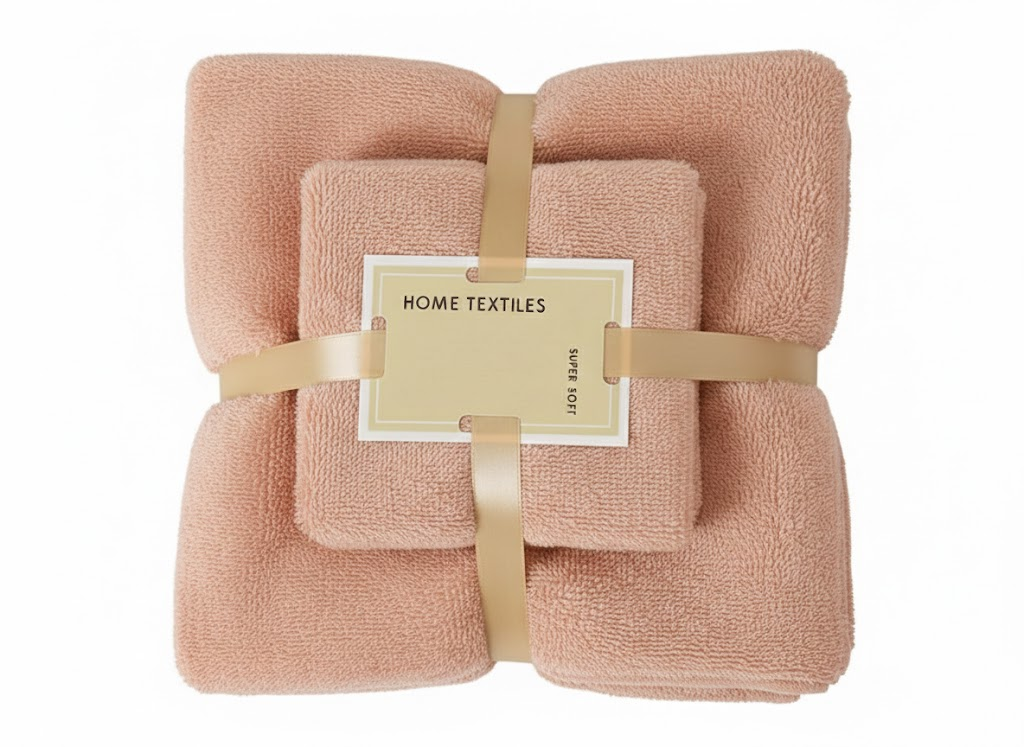 Toalla De Baño De Algodón Puro 2 En 1 + Toalla Facial